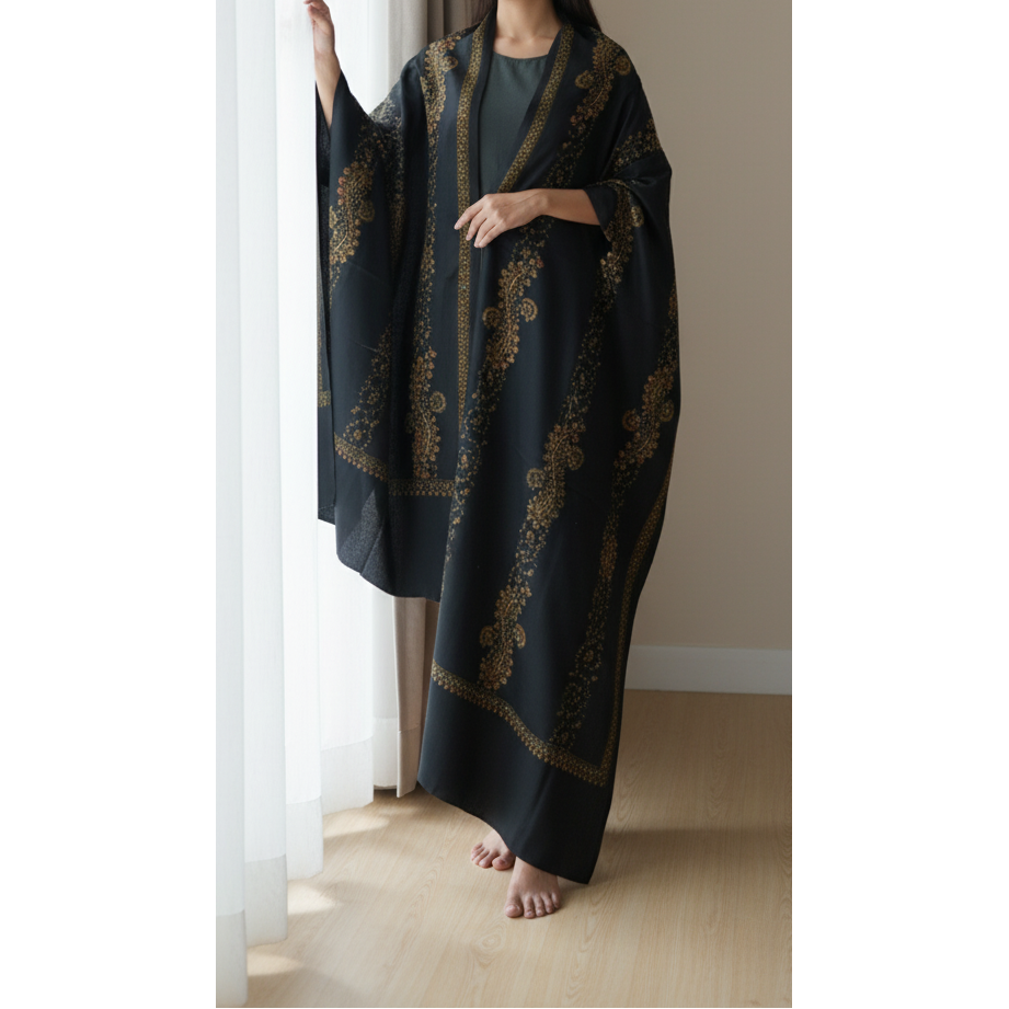 Black Winter Shawl PW5870