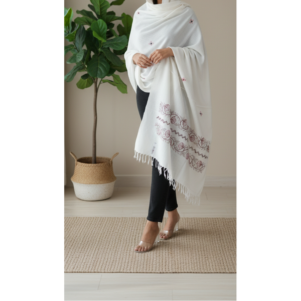 White Winter Shawl PW5875