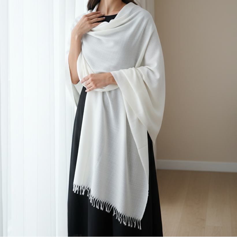 White Winter Shawl PW5879