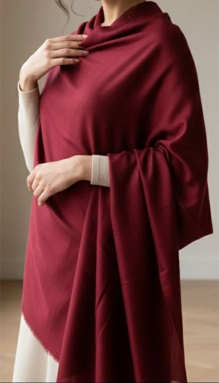 Maroon Winter Shawl PW5880