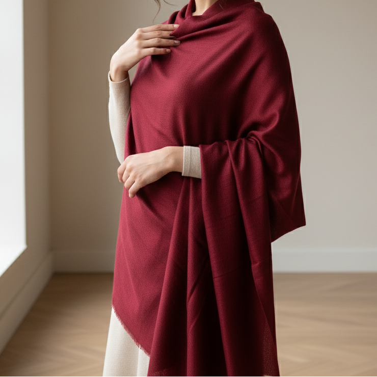 Maroon Winter Shawl PW5880