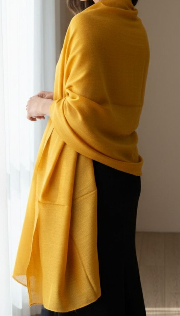 Mustard Winter Shawl PW5881