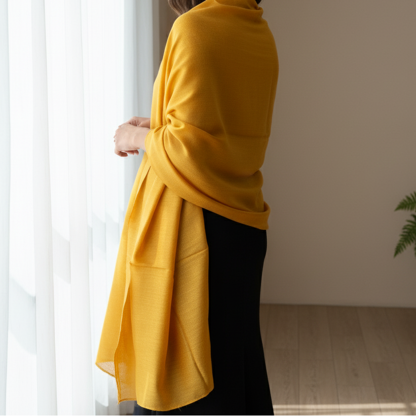 Mustard Winter Shawl PW5881