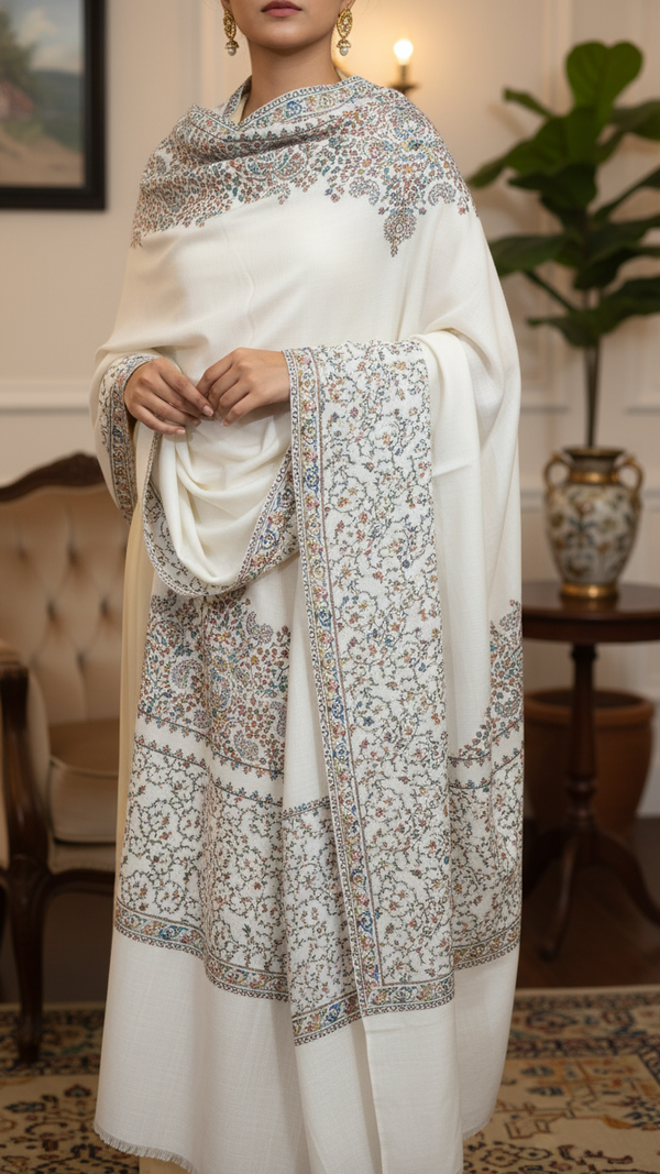 White Winter Shawl PW5886