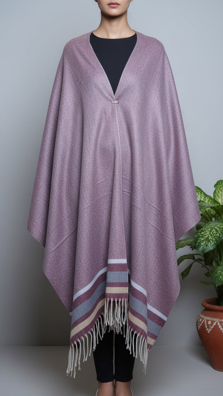 Maroon Winter Cape shawl PW5907