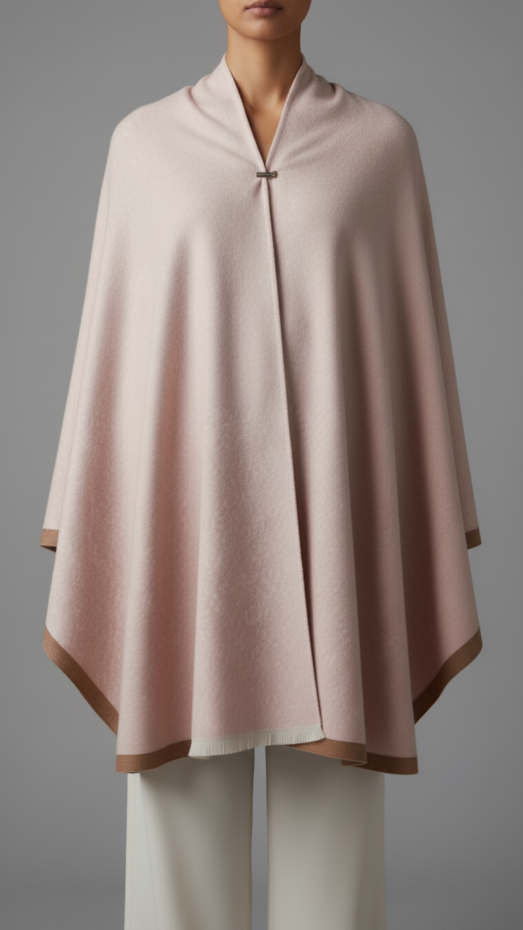 Pink Winter Cape Shawl PW5908