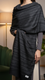Black Winter Cape shawl PW5911