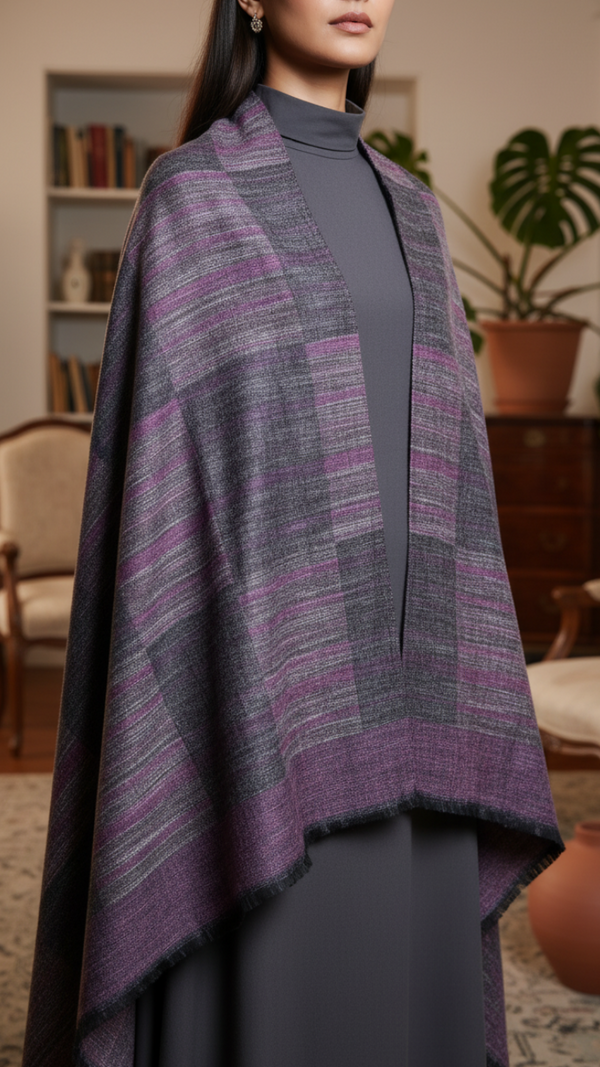 Pink Winter Cape shawl PW5911