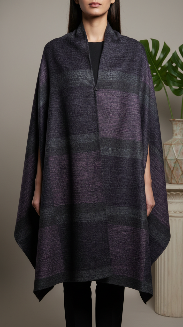 Pink Winter Cape Shawl PW5912