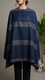 Navy Winter Cape Shawl PW5912