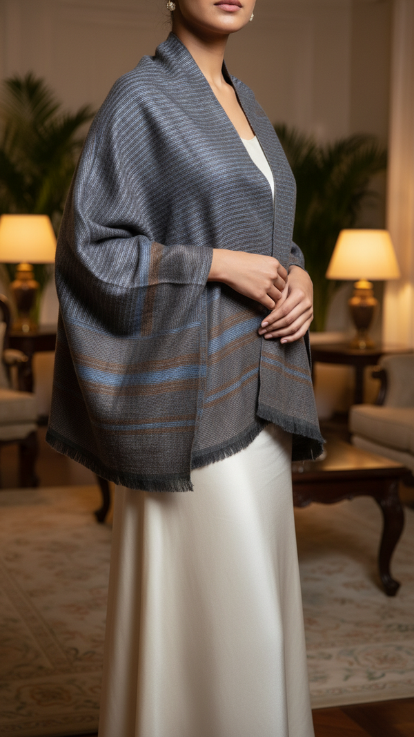 Brown Winter Cape shawl PW5913