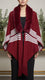 Red Winter Cape shawl PW5914