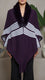 Purple Winter Cape shawl PW5914