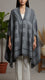 Grey Winter Cape shawl PW5916