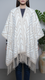 Off/White Winter Cape shawl PW5917