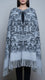 Off/White Winter Cape shawl PW5920