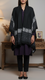 Black Winter Cape Shawl PW5924
