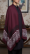 Maroon Winter Cape Shawl PW5924