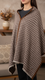 Brown Winter Cape Shawl PW5925