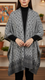 Grey Winter Cape Shawl PW5929