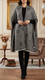 Black Winter Cape Shawl PW5932