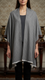 Grey Winter Cape Shawl PW5933