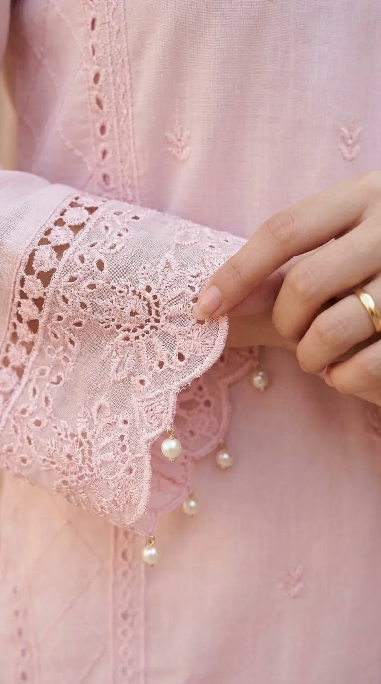 3 PC Embellished Khaddar Stitched Suit PW603918