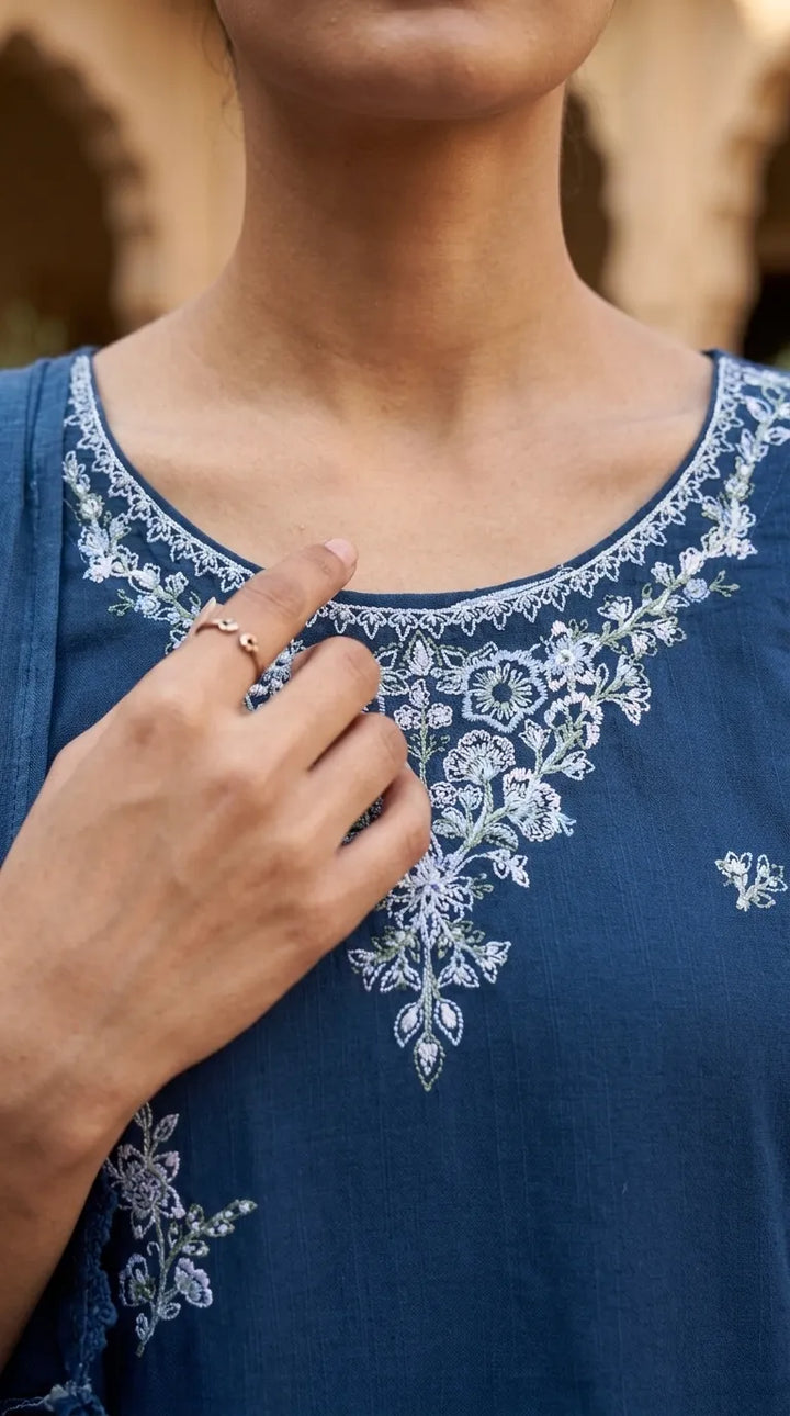 3 PC Embellished Khaddar Stitched Suit PW608396