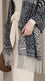 Black Acrylic Cape Shawl PW611301
