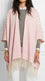 Pink Acrylic Cape Shawl PW611318