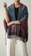 Red Winter Cape Shawl PW611713