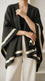 Black Winter Cape Shawl PW612301