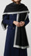 Black Winter Acrylic Stole PW613301