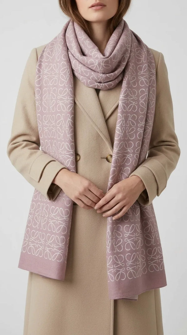 Tea Pink Winter Stole PW6134B1