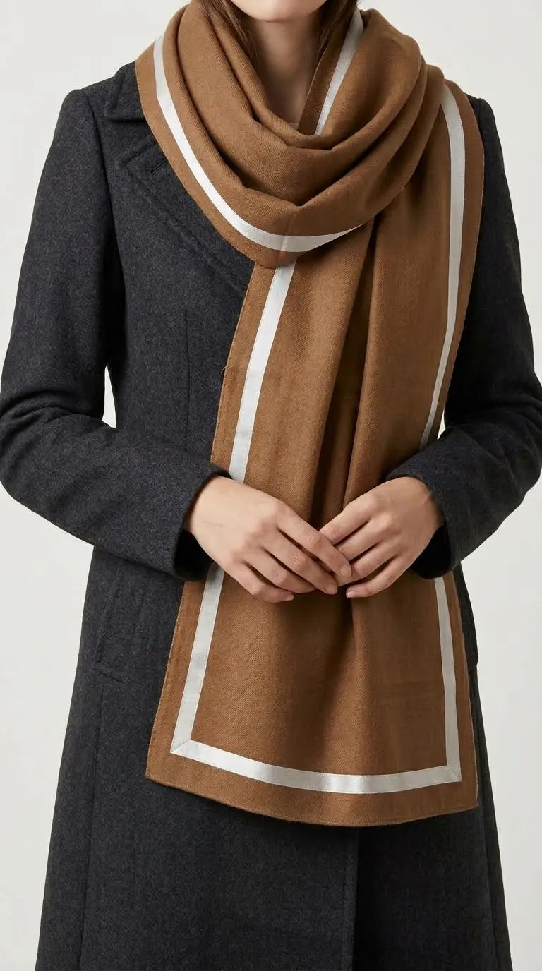 Brown Winter Acrylic Stole PW613502