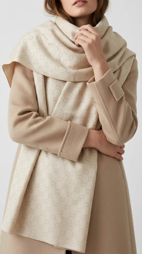 Cream Winter Stole PW613608