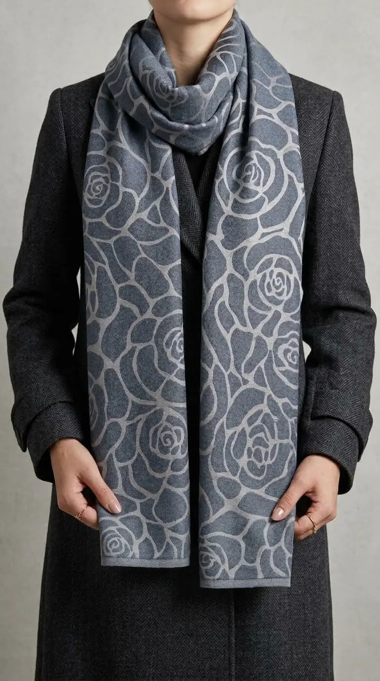 Grey Winter Acrylic Stole PW613807