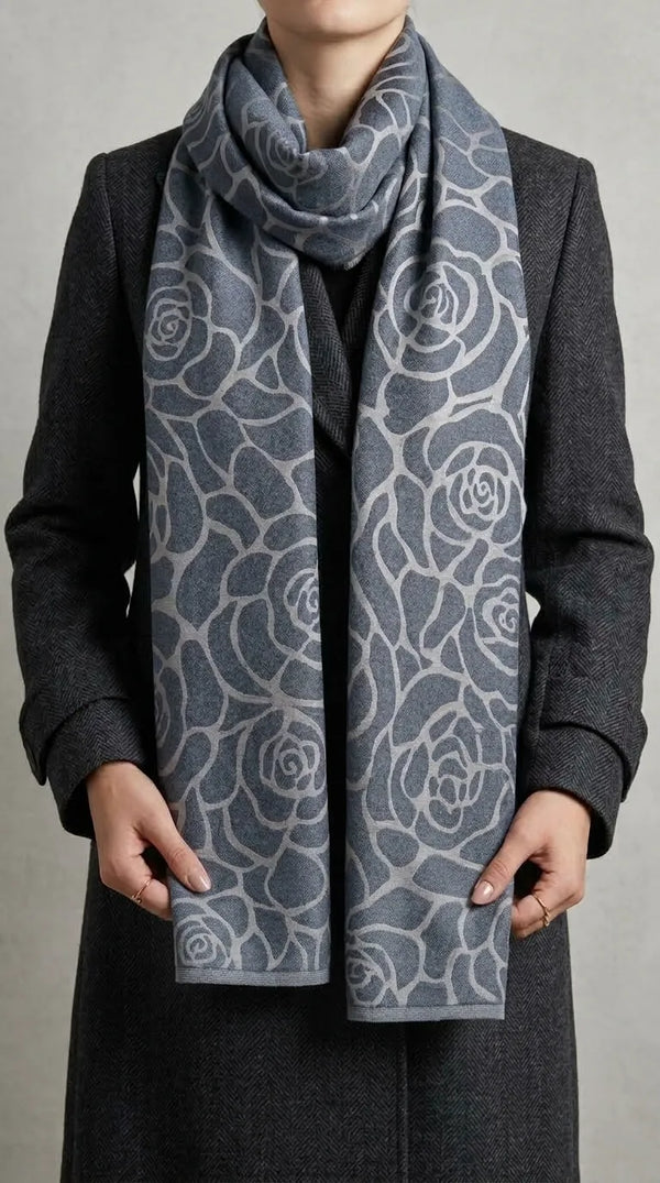 Grey Winter Acrylic Stole PW613807