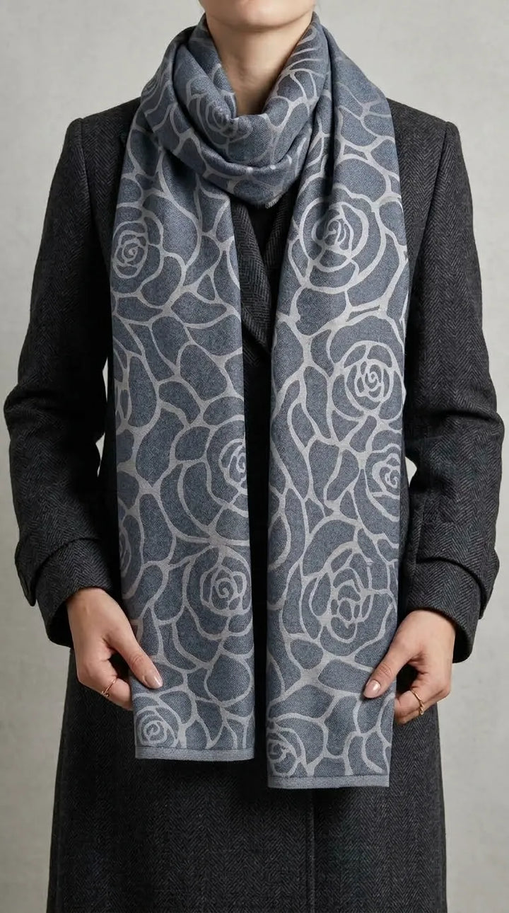 Grey Winter Acrylic Stole PW613807