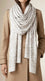 Cream Winter Acrylic Stole PW613808