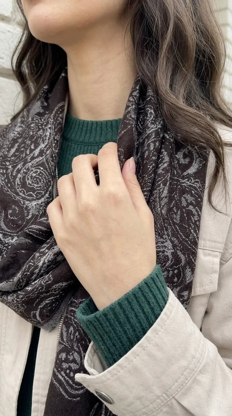 Brown Winter Acrylic Stole PW614002
