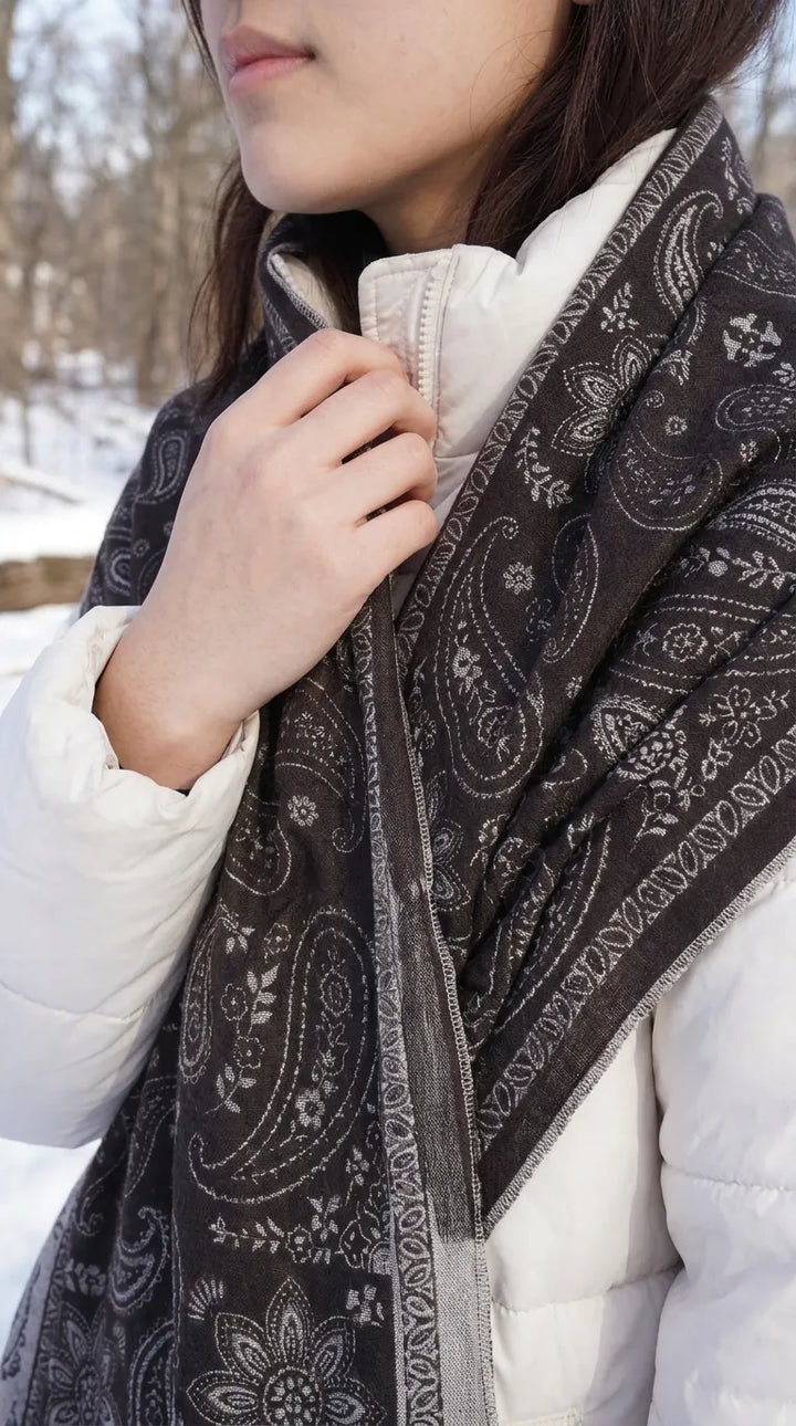 Brown Winter Acrylic Stole PW614402