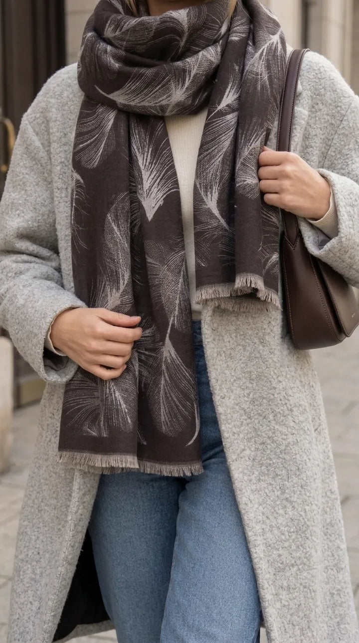 Rust Winter Acrylic Stole PW614621