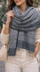 Black Winter Acrylic Stole PW615301