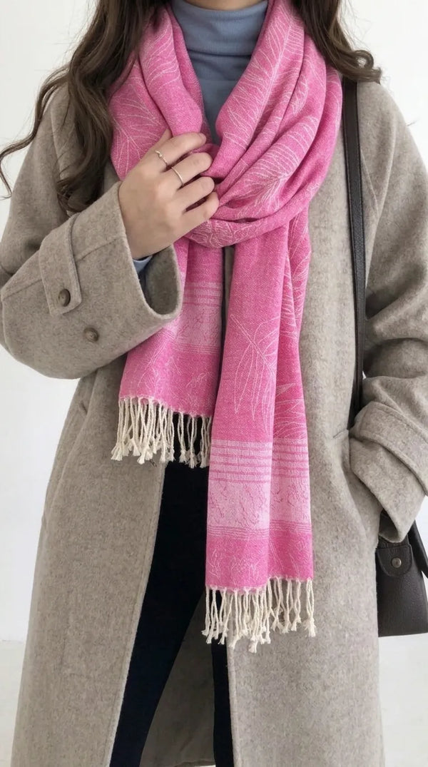Skpink Winter Acrylic Stole PW616159
