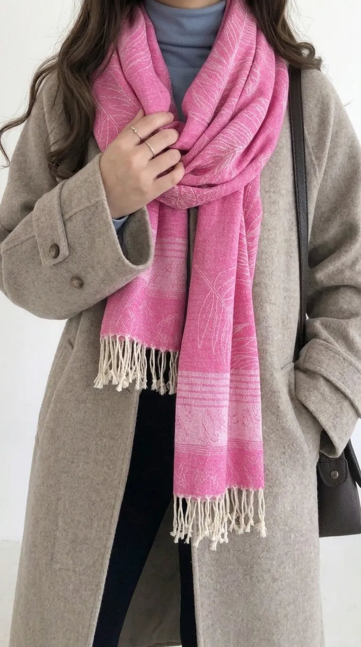 Skpink Winter Acrylic Stole PW616159