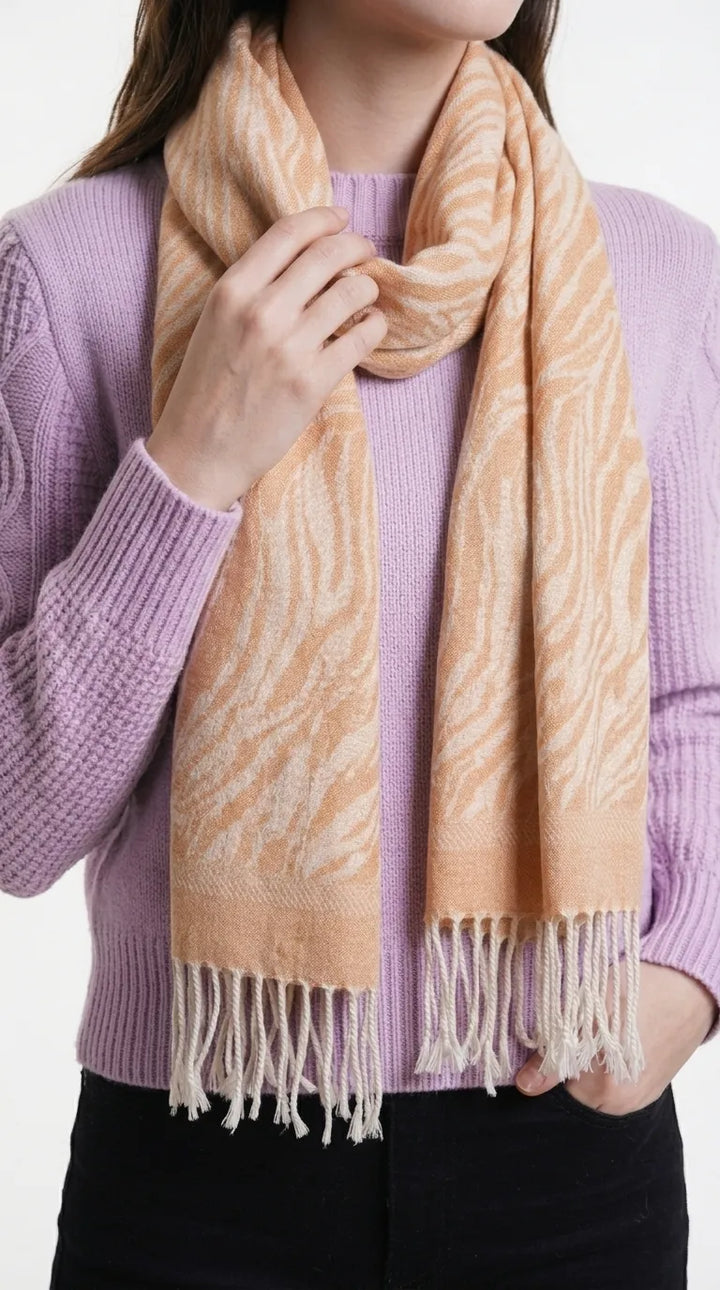 Mustard Winter Acrylic Stole PW616306