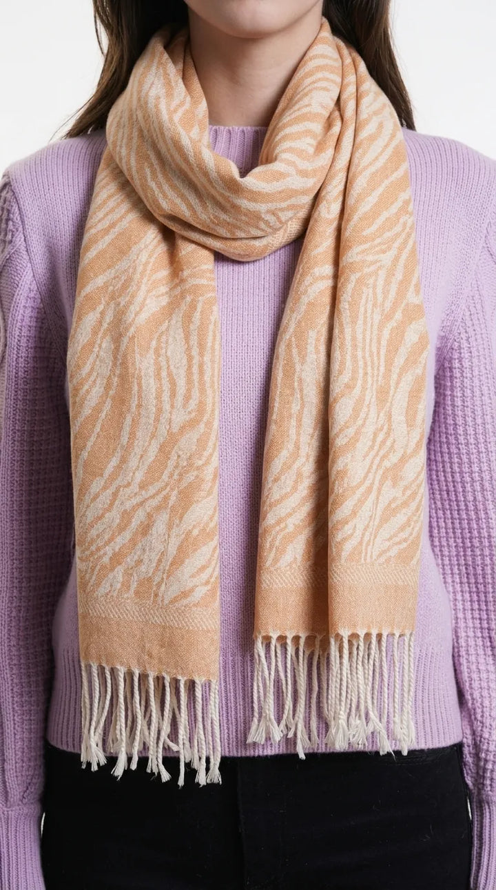 Mustard Winter Acrylic Stole PW616306