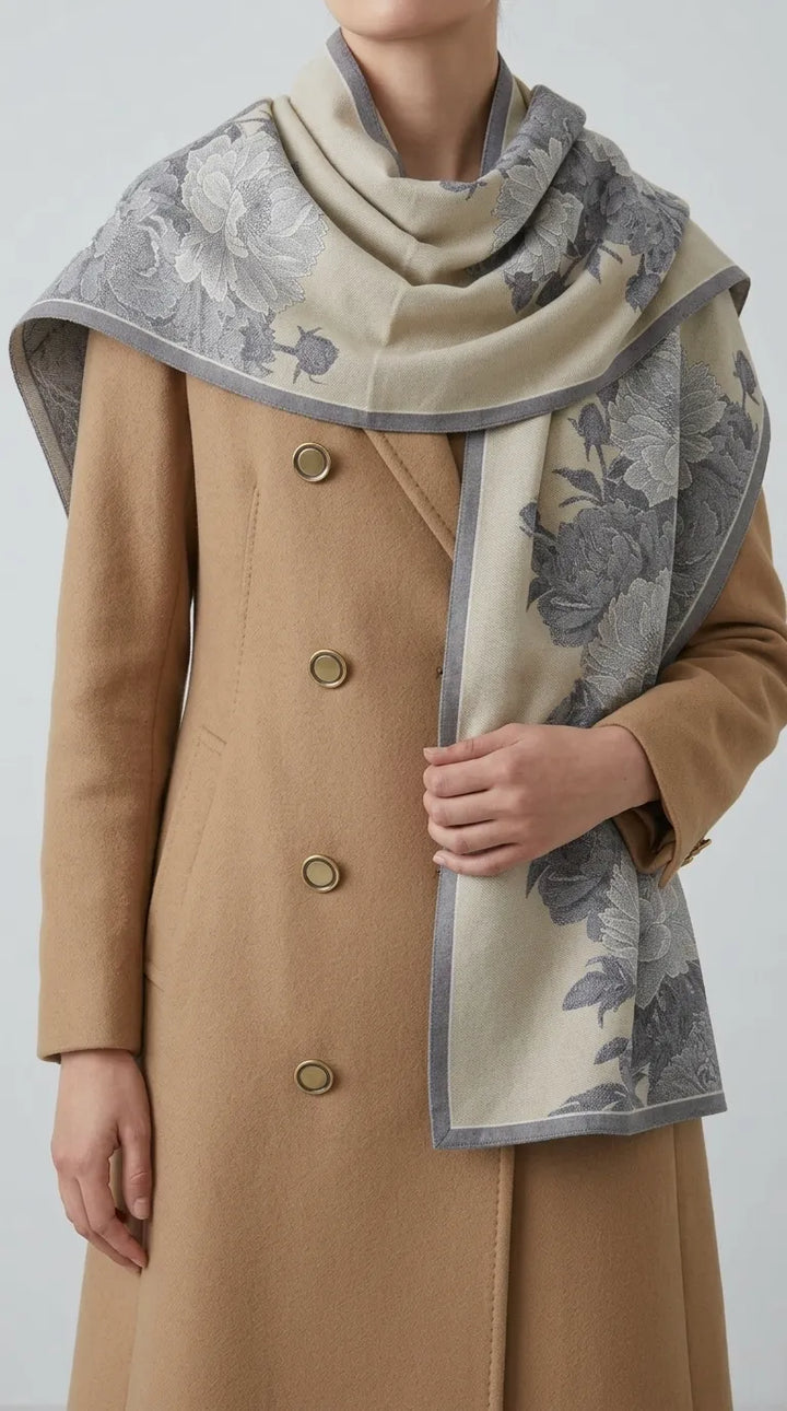 Beige Winter Acrylic Stole PW616762