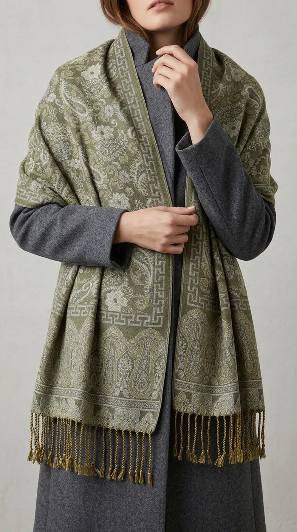 Green Winter Stole PW617011